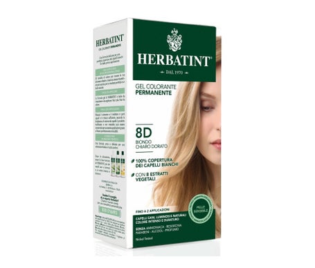 Herbatint Soin Colorant Permanent Couleur Blond Clair Doré 8D 120ml