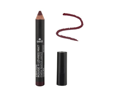 Avril Crayon Rouge Lèvres Mat Bordeaux Bio 1ut