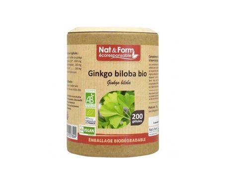 Nat&Form Eco Ginkgo Bio 200 Gélules