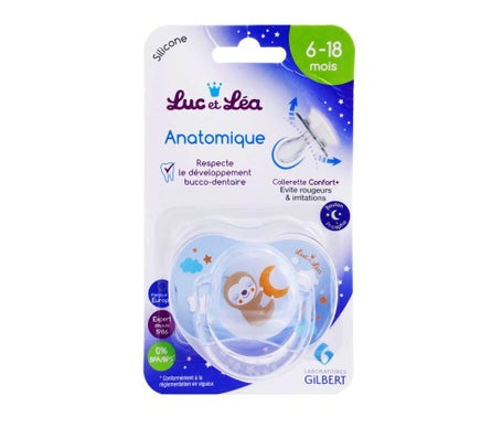 Luc et Léa Sucette Anatomique 6-18m Paresseux 1 Unité