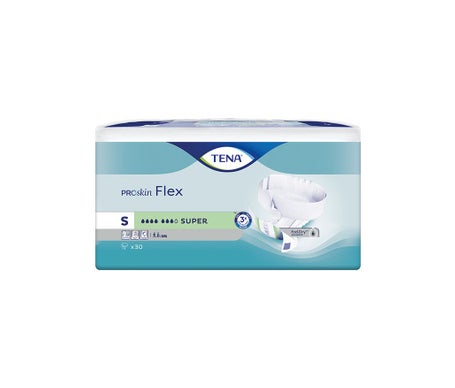 Tena Proskin Flex Couches avec Ceinture Super S 30uts