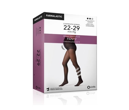 Farmalastic Collants Pour Femmes Enceintes (E-T) Compression Normale Noir TXL