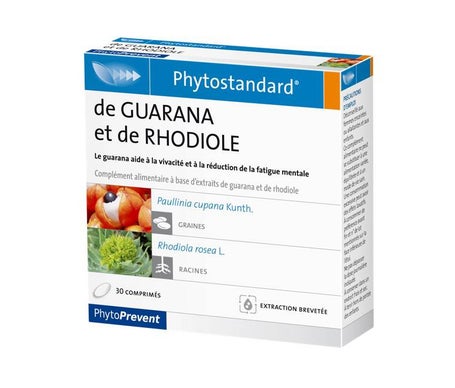 Pileje Phytostandard Guarana & Rhodiole 30 Comprimés
