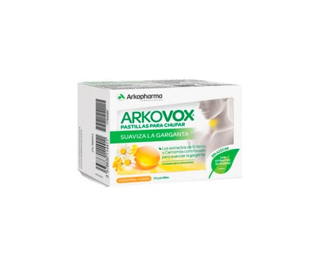 Arkovox comprimés à saveur de miel et de citron 24 pcs