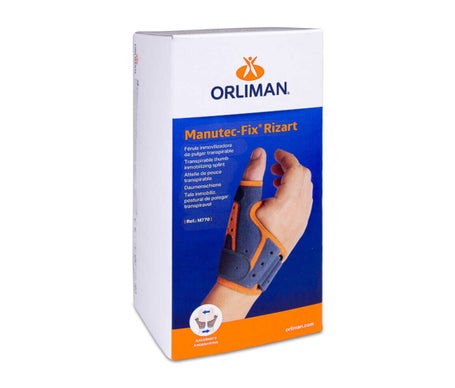 Orliman Thumb Splint T-2 grise et orange 1 pc