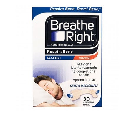 Breathe Right Plasters Nasaux Transparents Grand Format 30uts