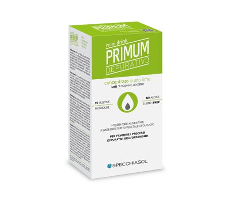 Specchiasol Primum Minidrink Minceur Citron Vert 15 Sachets