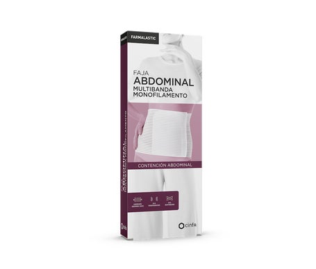 Farmalastic lumbar girdle white Velcro T-1 1 pc
