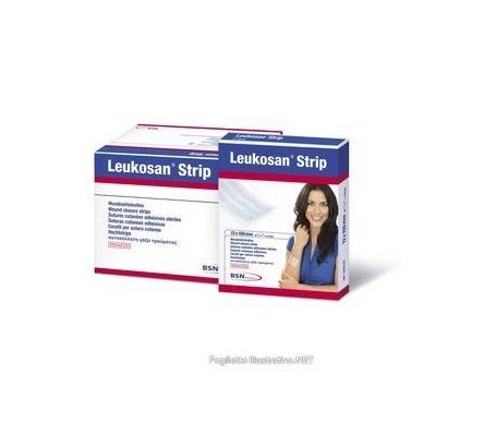 Leukosan Strip Sutura Cutanea Esteril 9 Tiras 2 *
