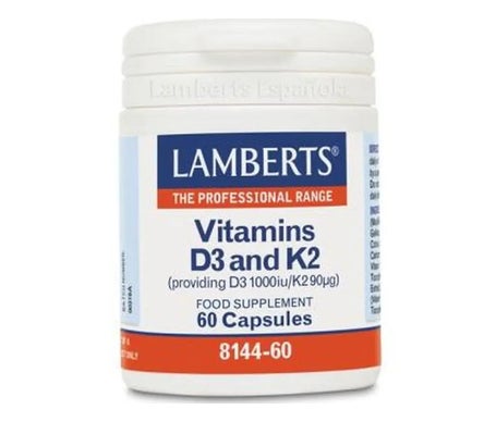 Lamberts Vitamina D3 1000 Ui Y K2 90 µg 60 Caps