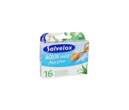 Salvelox Aqua Resist pansement adhésif à l'aloe vera 16 pcs