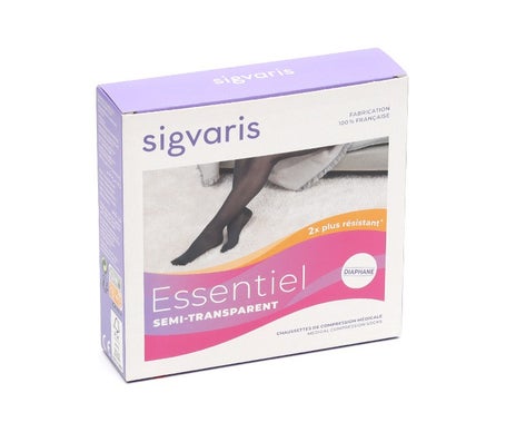 Sigvaris 2 Essentiel Chaussette Semi Transparent Nat MN 1 Paire