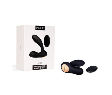 Svakom Vick Remote Control Vibrating Plug Black