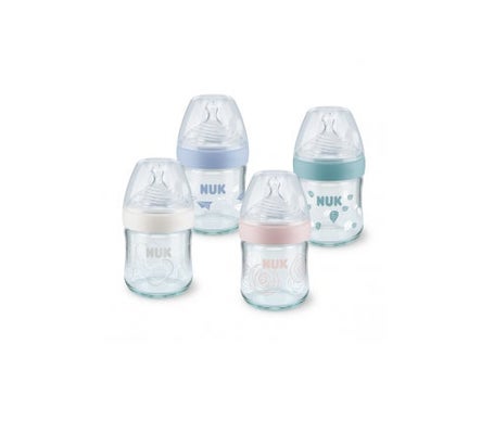 Nuk Biberon Cristal Nature Sense S 0-6m 120ml (blanco) *