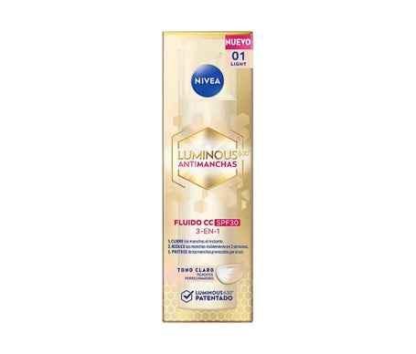 Nivea Luminous 630º Antitaches Cc Fluide Spf30 #Clair 40ml