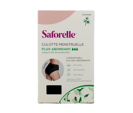 Saforelle Culotte Menstruelle Classic Flux Abondant T40 1 Unité