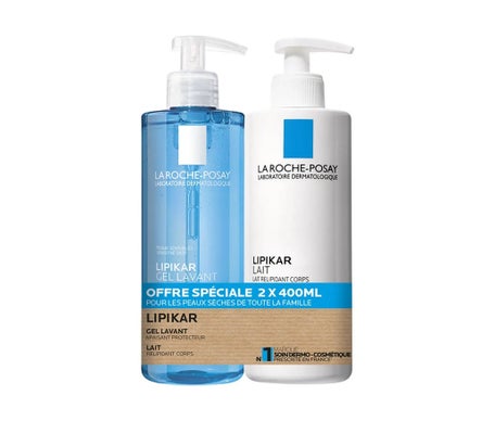 La Roche Posay Lipikar Lait 400 ml + Lipikar Gel Lavant 400 ml