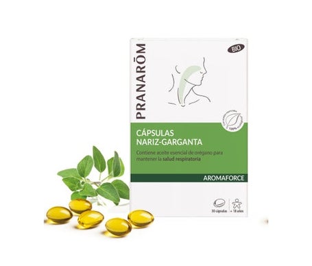 Pranarôm Aromaforce Capsules Nez Gorge Bio BIO 30 Capsules