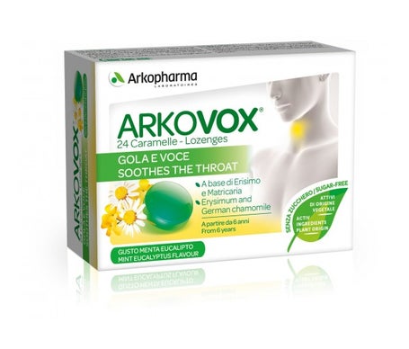 Arkovox comprimés de menthe et d'eucalyptus 24 pcs