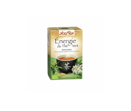 Yogi Tea Infusion Ayurvédique Energie du Thé Vert Bio 17 sachets de 1,8g