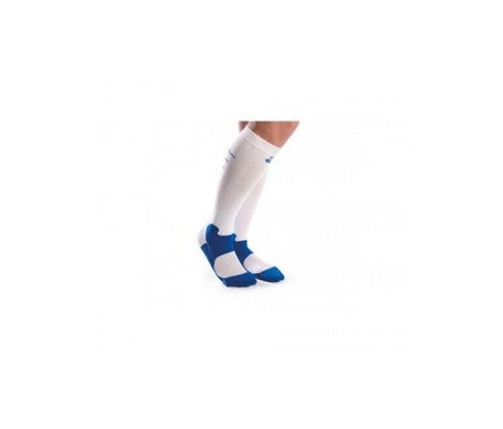 Chaussette de compression sport Orliman Ovo2d500Blanc-bleu
