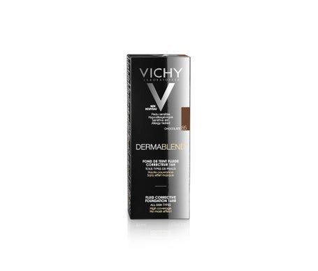 Vichy Dermablend Fond De Teint Fluide Correcteur 16h 85 Chocolate 30ml