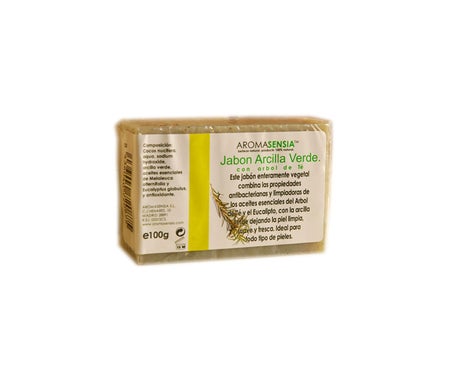 Aromasensia savon à l'argile verte avec arbre à thé 100 grammes