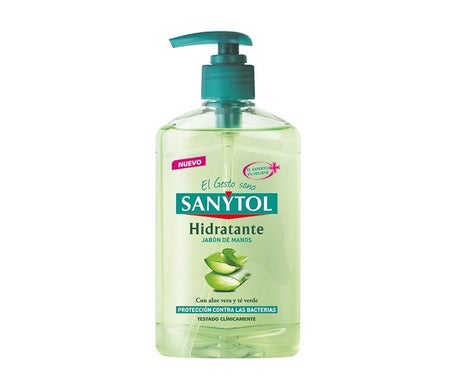 Distributeur de savon à mains antibactérien et hydratant Sanytol 250ml