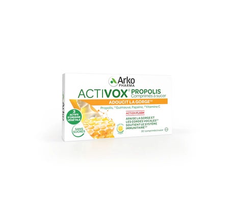 Arkopharma Activox Própolis Goût Miel et Citron 24 comprimés