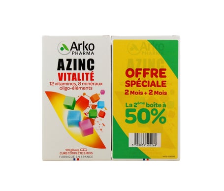 Arkopharma Azinc Vitalité 2x120 Gélules
