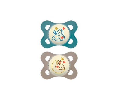 Mam Pack Original Nuit Sucette Silicone 2-6m 2 Unités