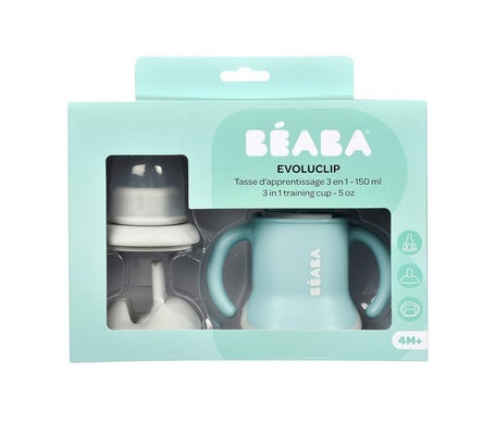 Béaba Evoluclip Tasse D'Apprentissage 3en1 +4m 150ml