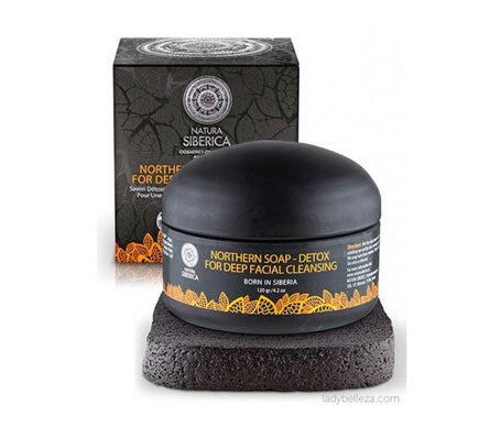 Natura Siberica Jab¢n negro n¢rdico detox para la profunda limpieza facial 120 ml