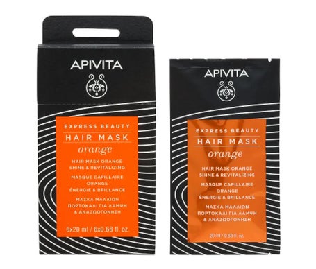 Apivita Masque capillaire brillance et vitalité à l'orange 20ml