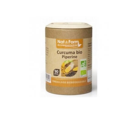 Nat&Form Eco Curcum Piperine Bio 90 Gélules
