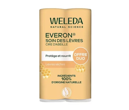 Weleda Everon Soin de Lèvres Cire d' Abeille 2x4,8g