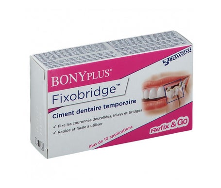 Fixobridge Bonyplus Pegamento Prótesis Dental 7g