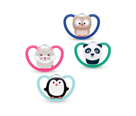 Nuk Space Chupeta Silicone 6-18M 2uds