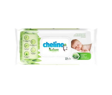 Chelino Nature Lingettes pour bébé 72 pcs