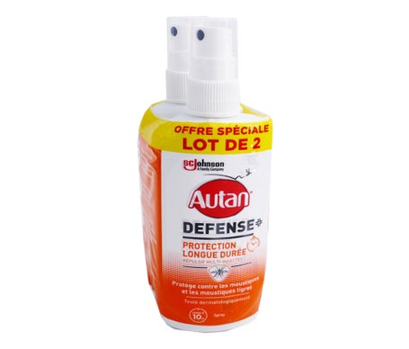 Autan Pack Défense Protection Longue Durée Spray 2x100ml