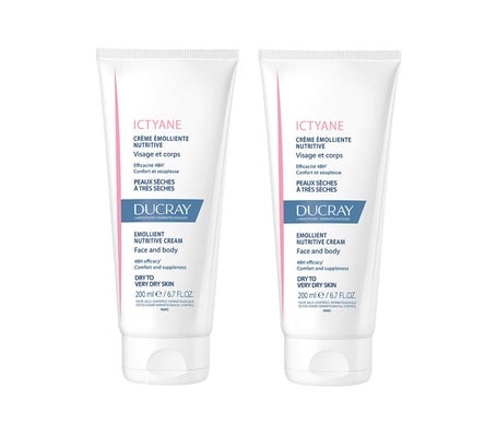 Ducray Ictyane Crème Émolliente Nutritive 2x200ml