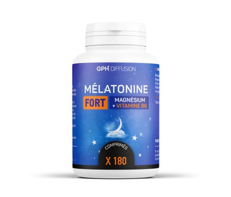 Gph Diffusion Mélatonine Fort Magnésium + Vitamine B6 180 Comprimés
