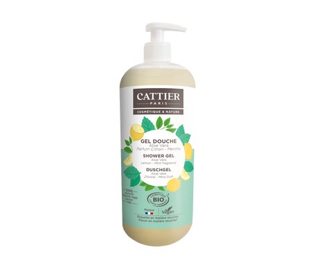 Cattier Gel Douche Sans Sulfate Citron Menthe Bio 1L