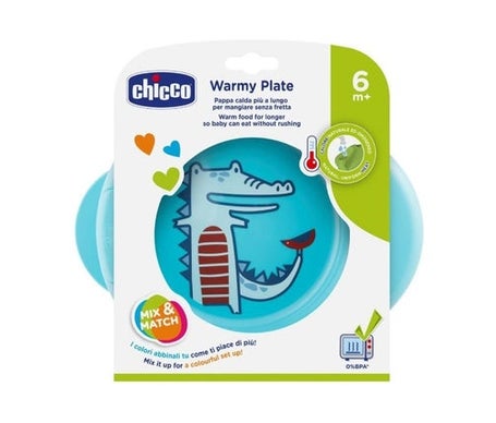 Chicco Plato Termo +6m Azul *