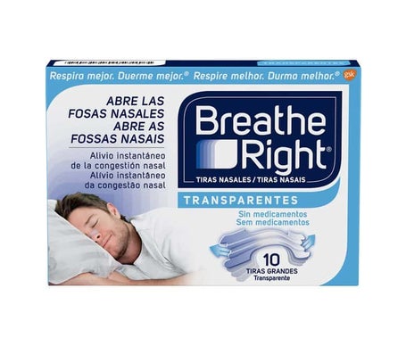Breathe Right Transparentes Taille Grand 10uts