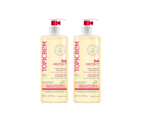 Topicrem DA Protect Replenishing Cleansing Oil Pack 2x500ml