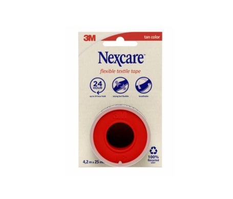 Nexcare Ruban Tissu Flexible Tan Color 4,2mx2,5mm