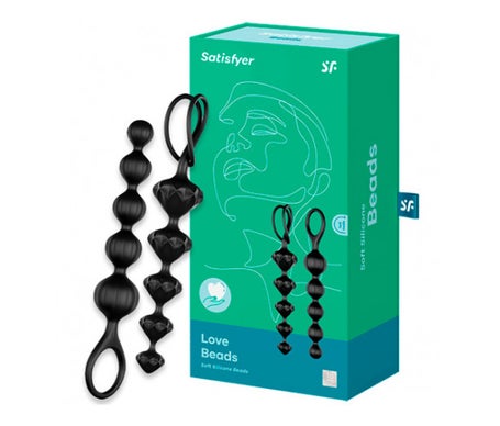 Satisfyer Love Beads Anal Balls Noir Noir 1pc