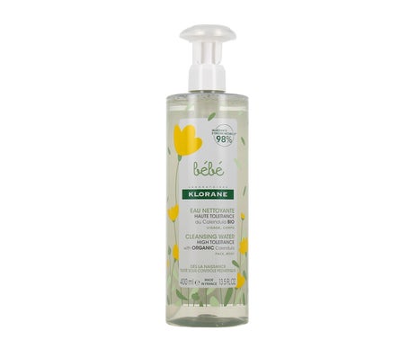 Klorane Eau Nettoyante Bébé Calendula Sans Rinçage 400 ml