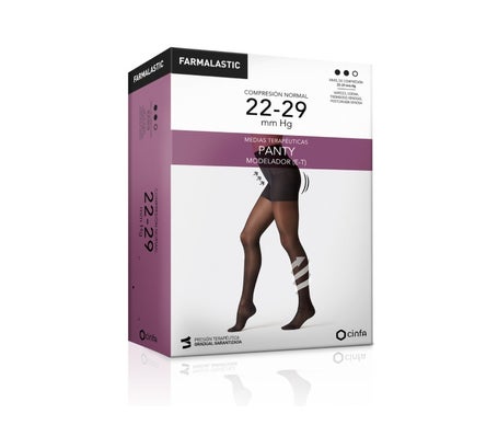 Farmalastic Panty Modeller (E-T) Compression Normale Noir TL